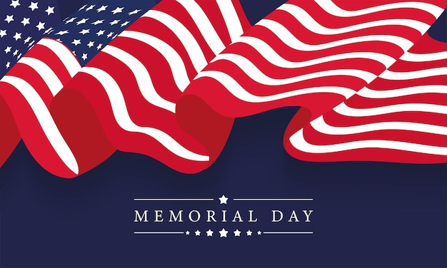 Memorial day belettering poster