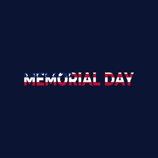 Scheda del memorial day festa nazionale americana poster o banner festivo illustrazione vettoriale eps10