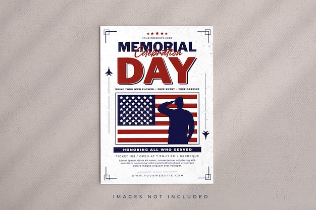 Vector memorial day poster