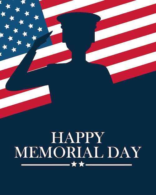 Vettore poster del memorial day