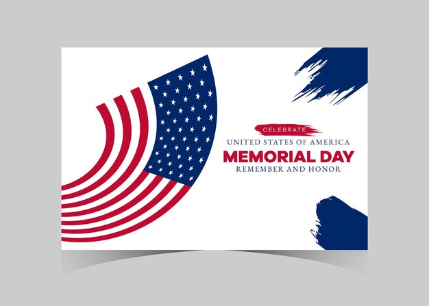 Memorial Day social media template happy memorial day holiday post memorial day weekend banner