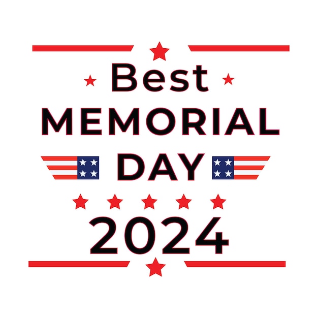 Memorial day of the USA design template party holiday