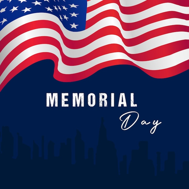 memorial day vector the day to remember and honor US military personel