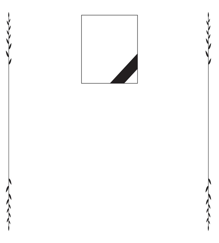 Vector memorial invitation card illustration with blank area for text