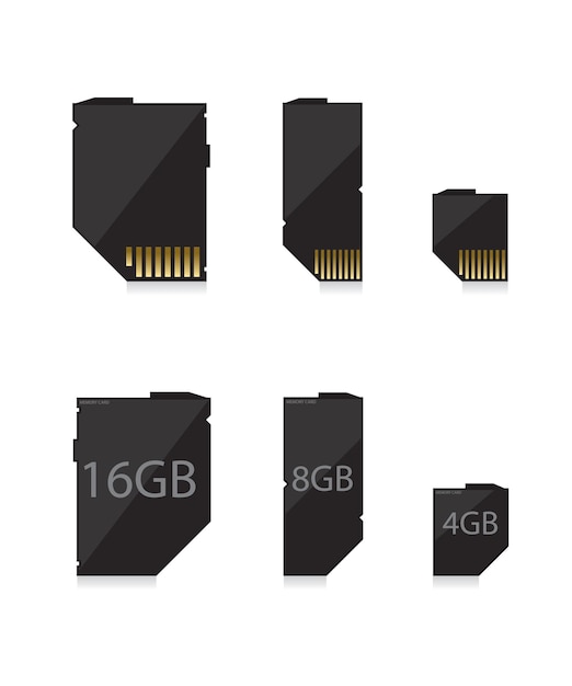 Vector memory card black