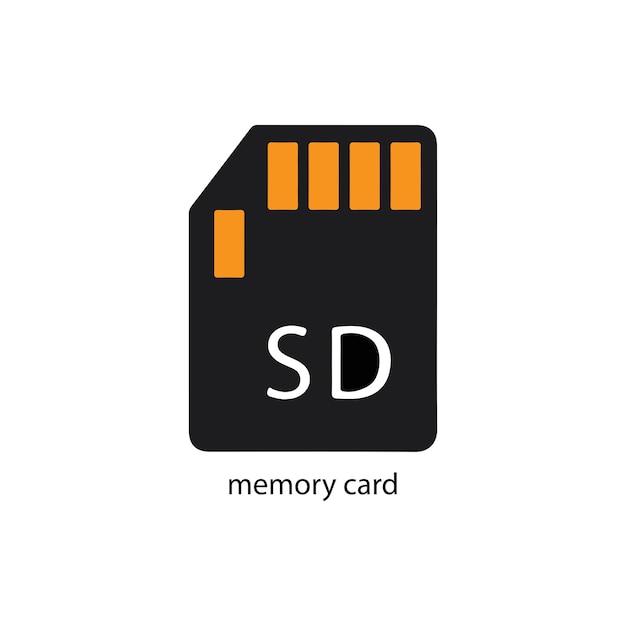 Premium Vector  Memory card vector type icon