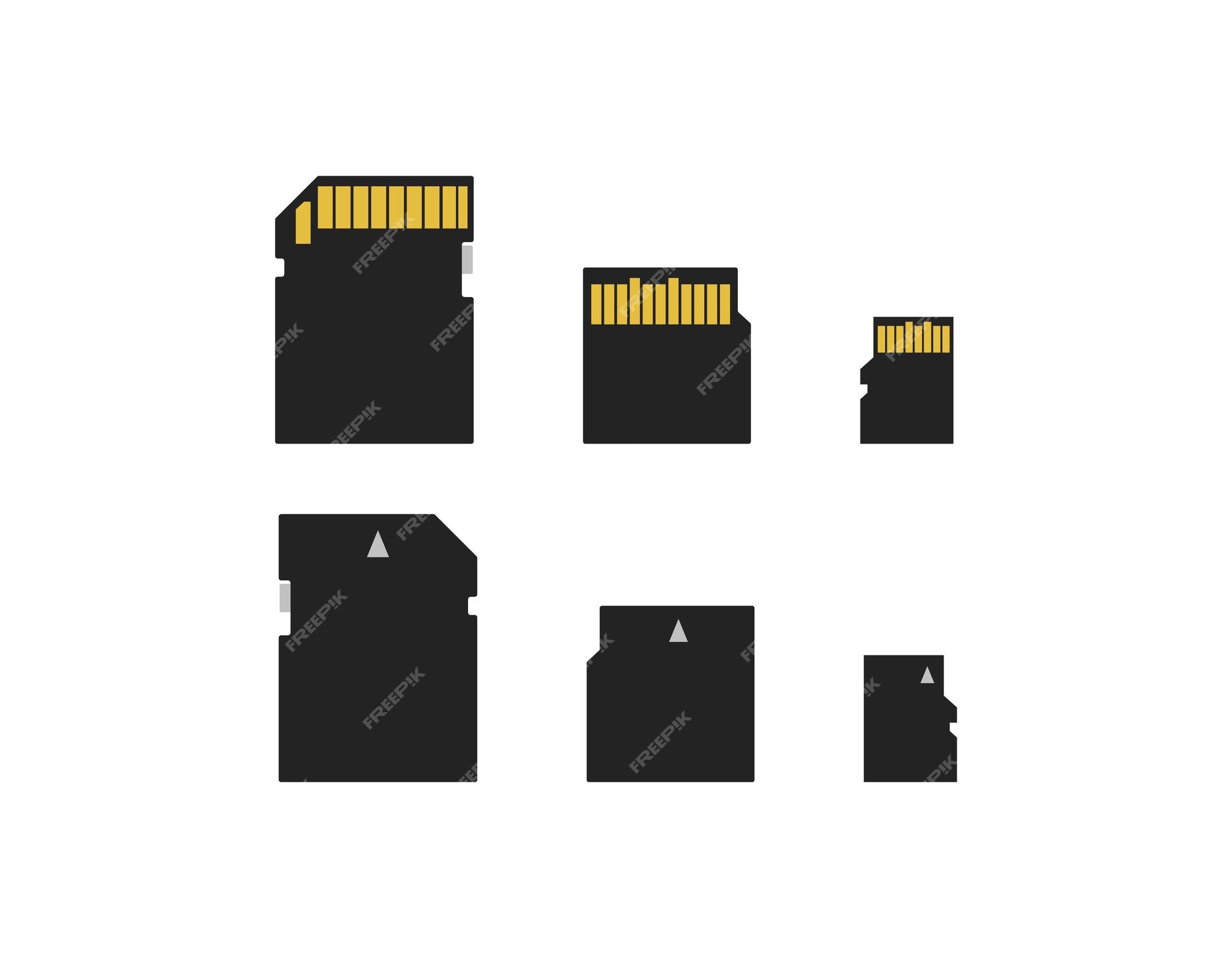 Micro sd memory card icon isolated on white Vector Image