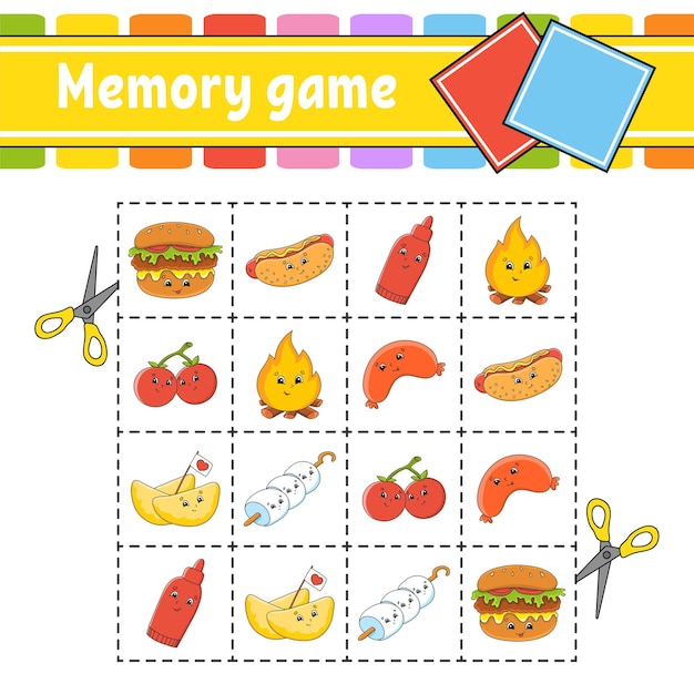 Memory game for kids