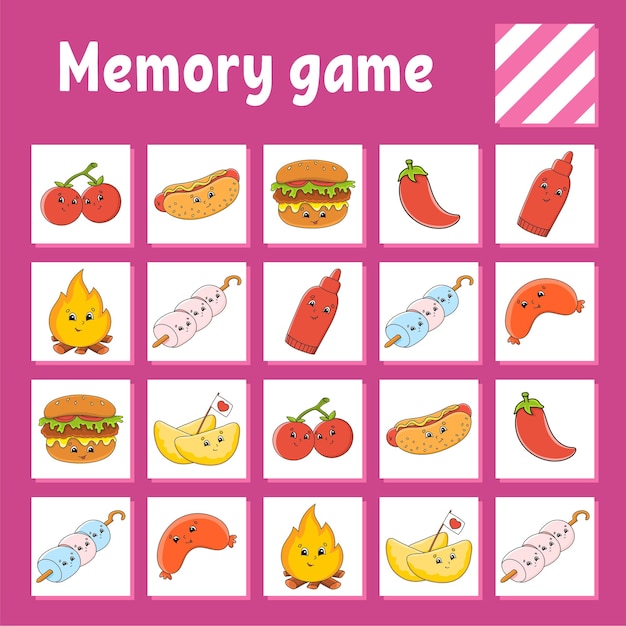 Memory game for kids