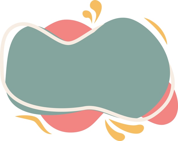 Memphis Abstract Blob Vector achtergrond