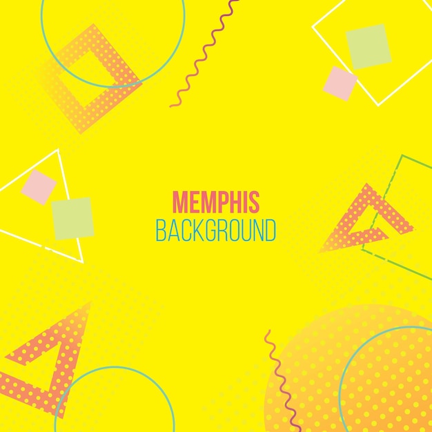 The Memphis Background Pop Up Vector Design