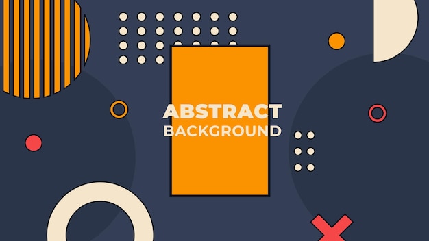 memphis background with colourful geometric shapes