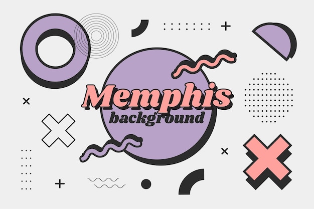 Vector memphis background