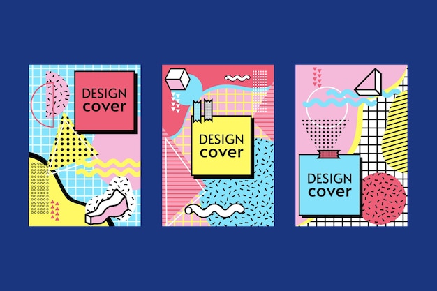 Memphis design cover collection