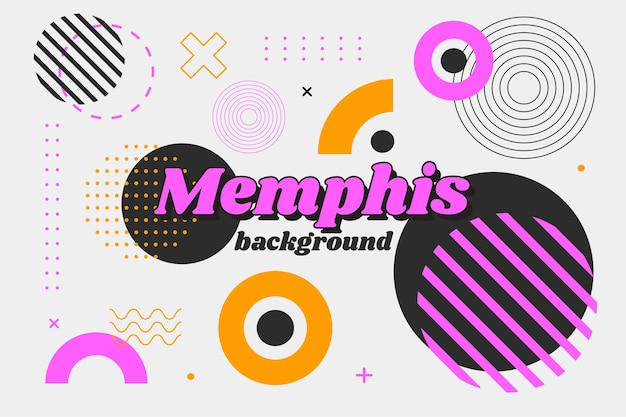 Memphis geometric background