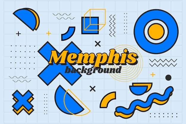 memphis geometric background