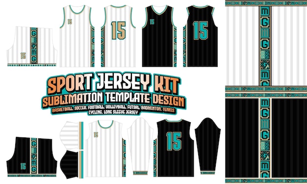 Basketball Jersey Design Graphic by Vector Graph · Creative Fabrica