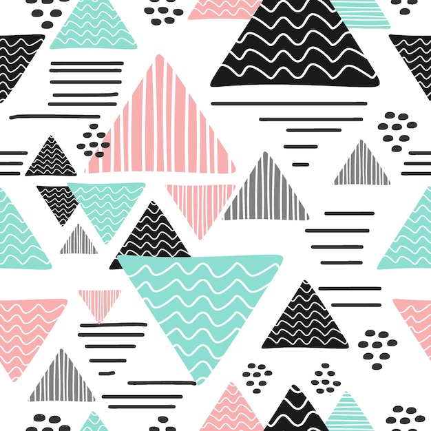 Memphis hipster pattern