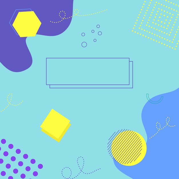 Memphis-ontwerp. Abstracte kunst achtergrond. Geometrische achtergrond Flat