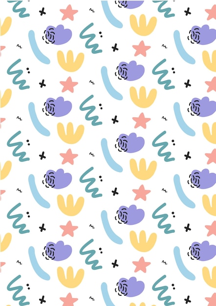 Vector memphis pattern