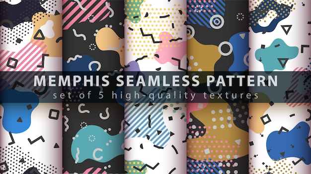 Memphis seamless pattern