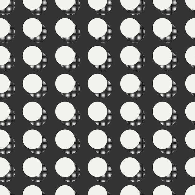 Memphis seamless patterns. Abstract jumble textures. Circle, round, dot. 