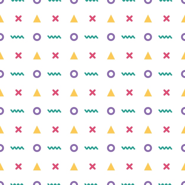 Memphis style pattern background