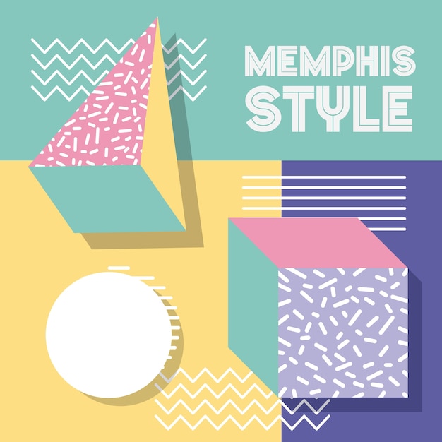 Memphis style pattern 