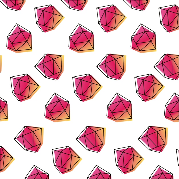 Vector memphis style pattern