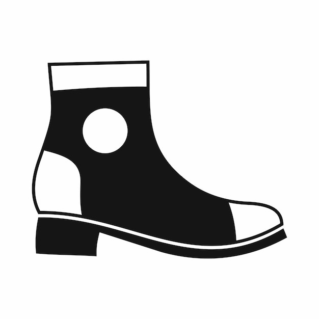 Men boot icon in simple style isolated on white background Wear symbol