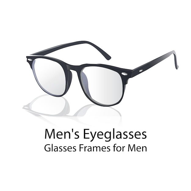Men Eyeglasses Glasses Frames for Men Illustration