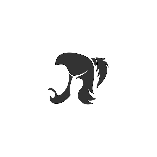 Men hair style icon logo