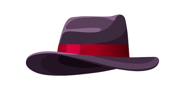 Men hat with a wide brim