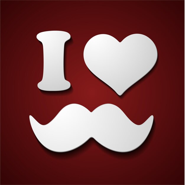 Men moustache glasses and hat vector image