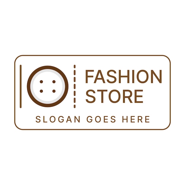 Vector men's fashion store logo design template.vector illustration