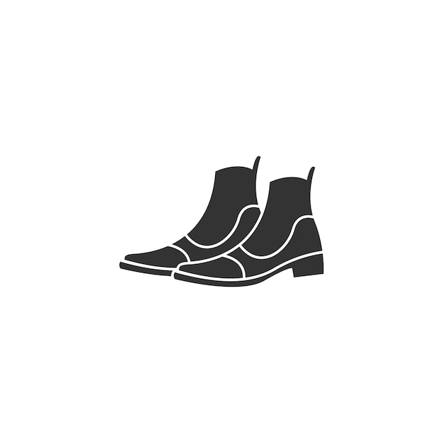 Иллюстрация дизайна логотипа мужской обуви
