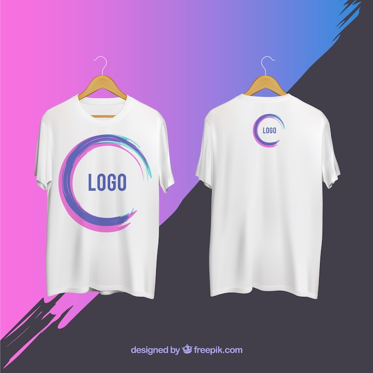 Vector 現実的なスタイルとは異なる視点のメンズtシャツ