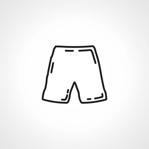 Men shorts line icon shorts outline icon