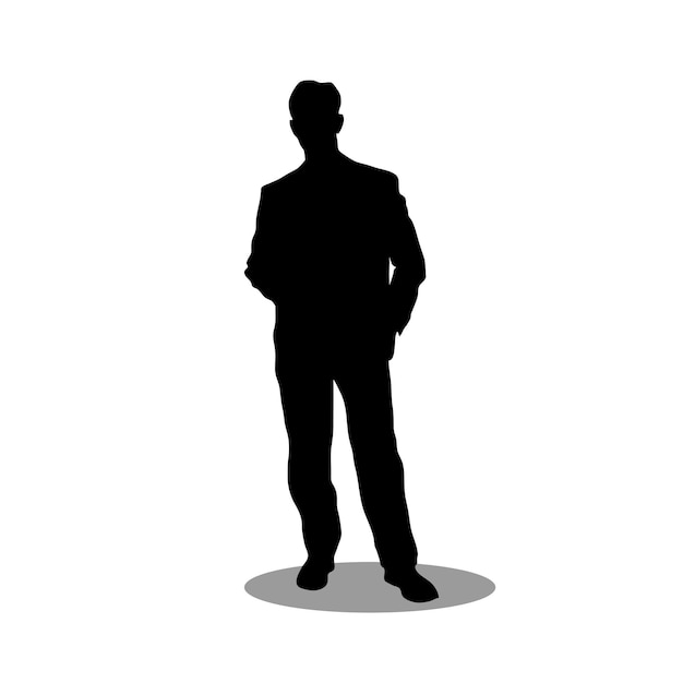 men silhouette stock vector illustration