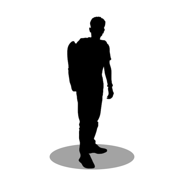 Men silhouette vector