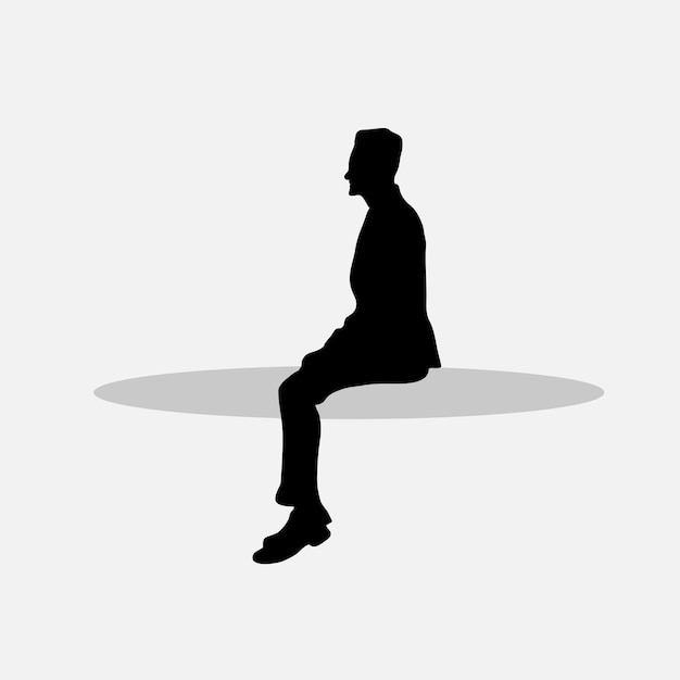 Vector men sitting vector png