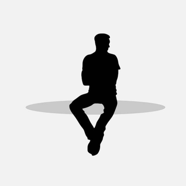 Men sitting vector png