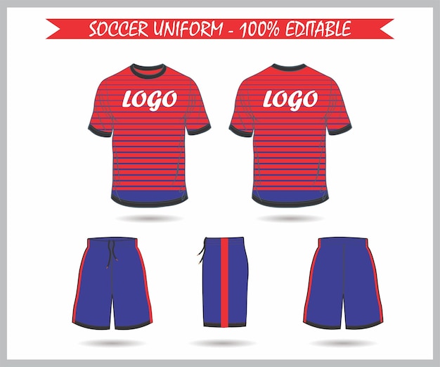 Vector men soccer uniform football kit