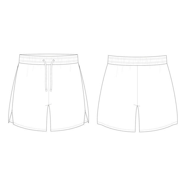 Vector men sport shorts vectors