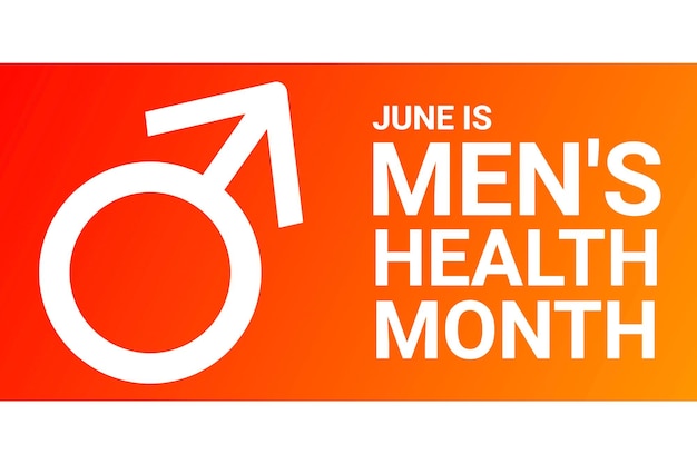 Men39s Health Month Vector illustration