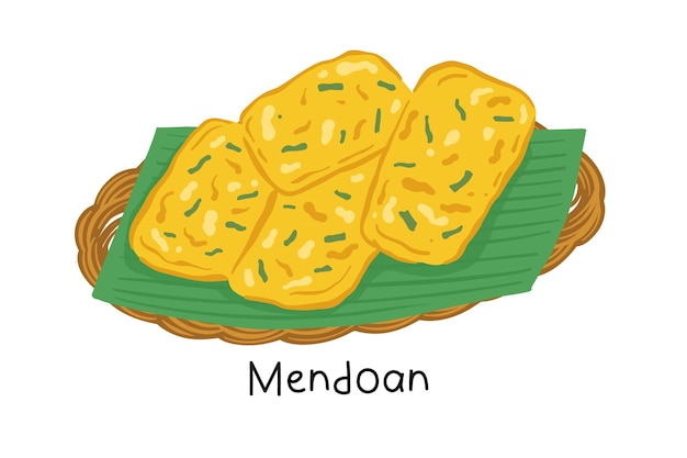 Mendoan delicious indonesian food made from tempeh and flour