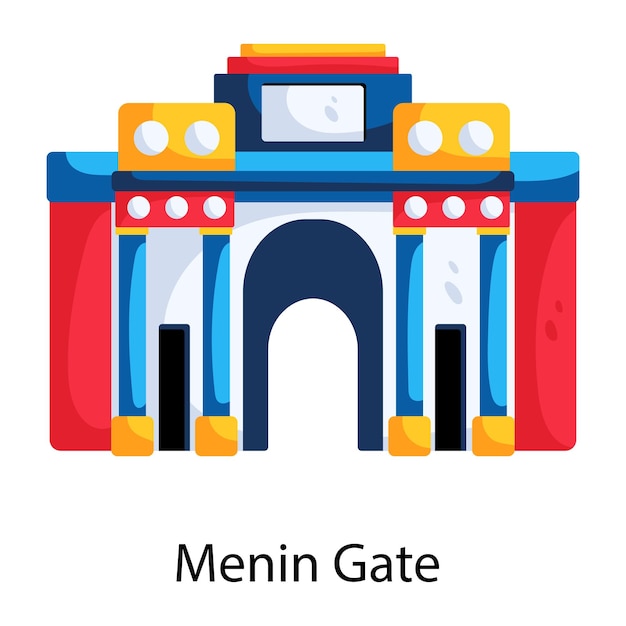 Menin gate flat icon is up for use