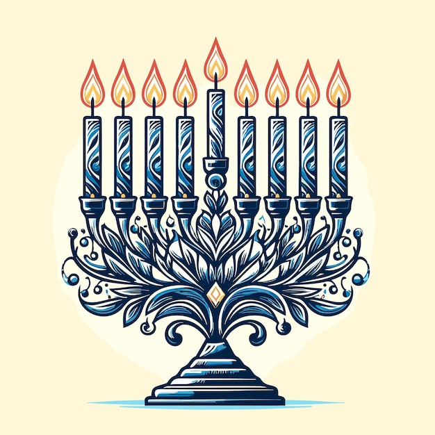 Vector menorah