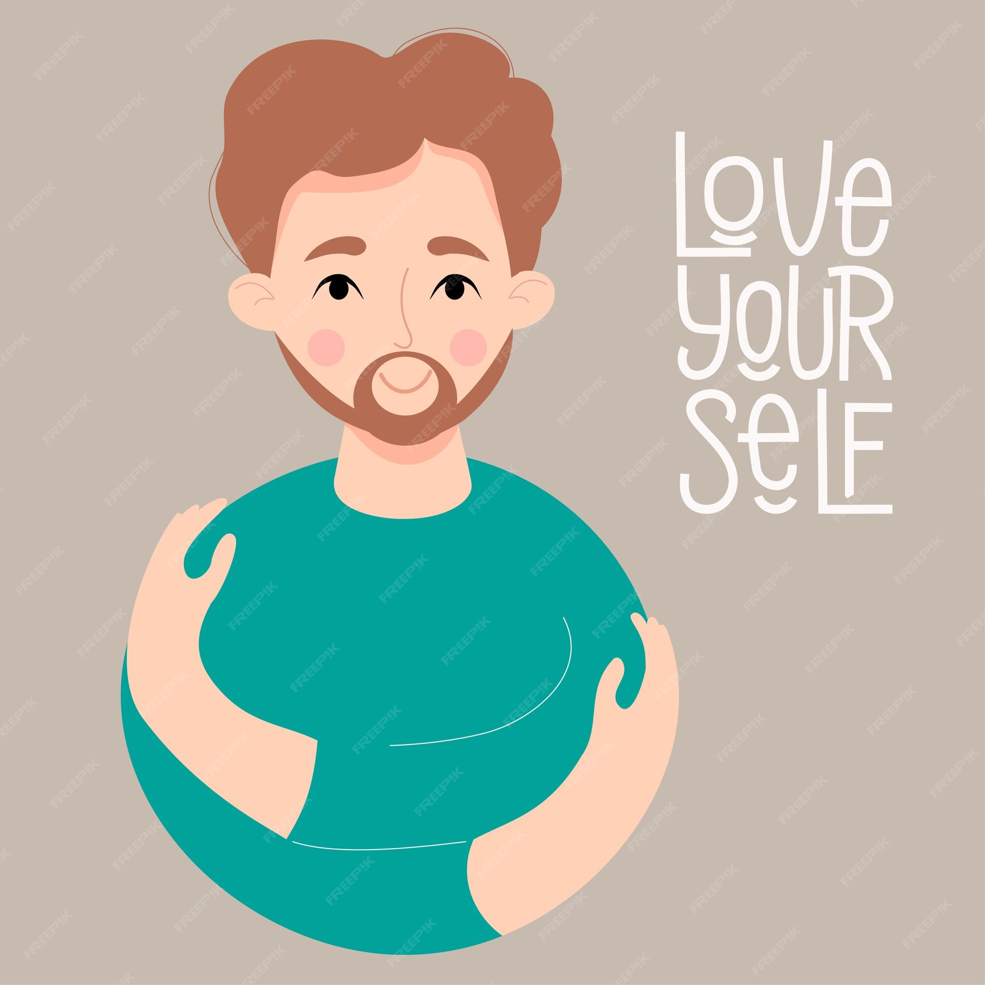 Enjoy Yourself Card Character illustration Stock Vector