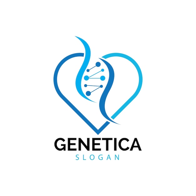 Menselijk DNA en genetische vector pictogram ontwerp illustratie